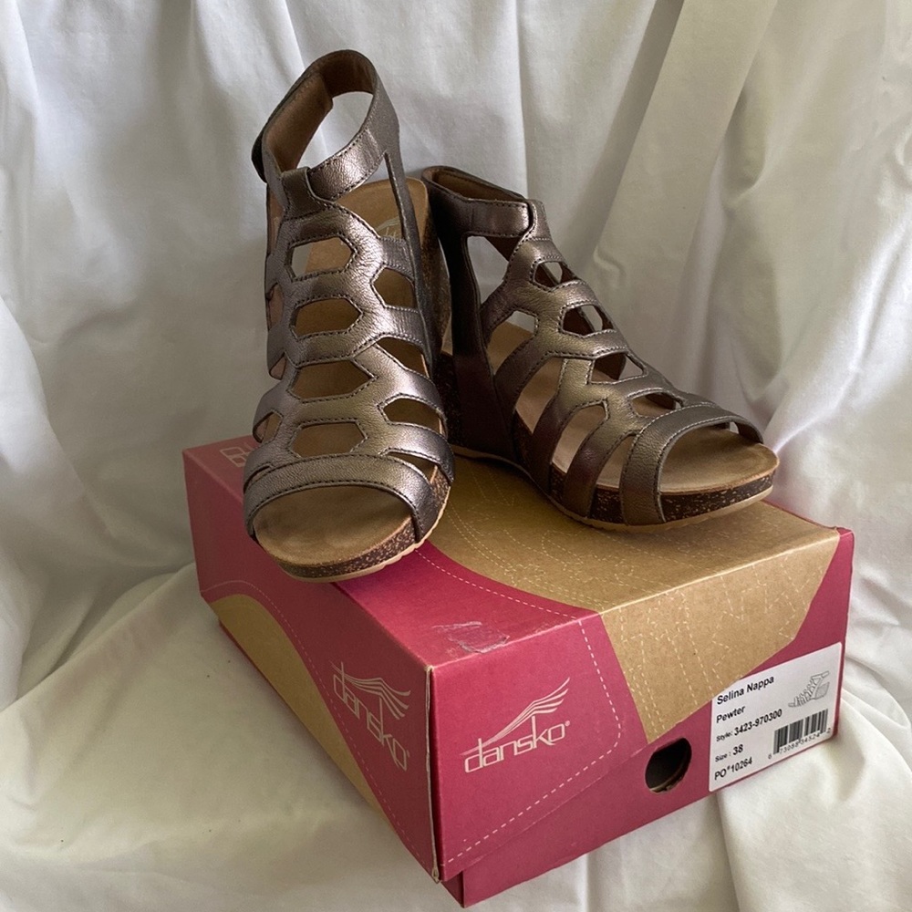 Dansko 3” wedge in Pewter